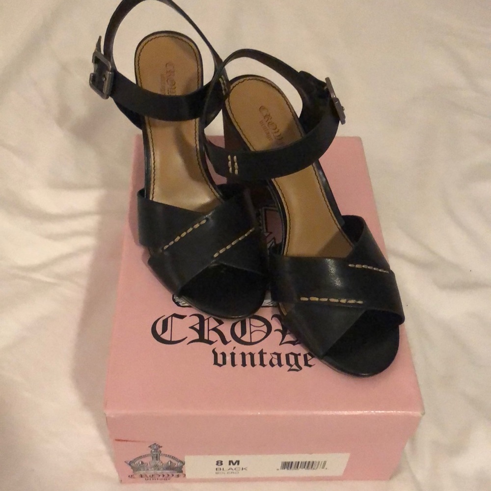 Black Bolero heeled sandals.